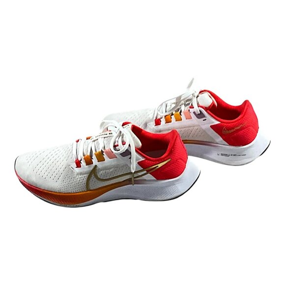 Nike Shoes Womens 8.5 White Gradient Air Zoom Pegasus 38 Sneaker Trainer Running - Picture 10 of 16